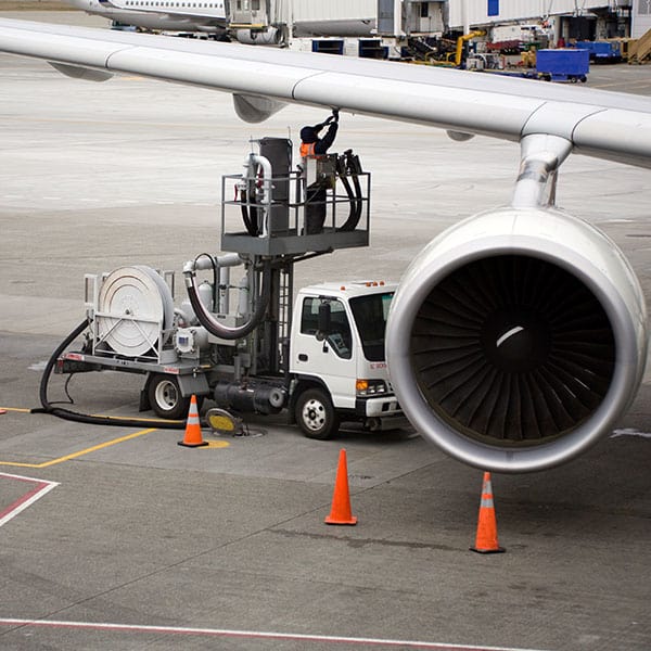 Ground Handling Agent Servicing Plane