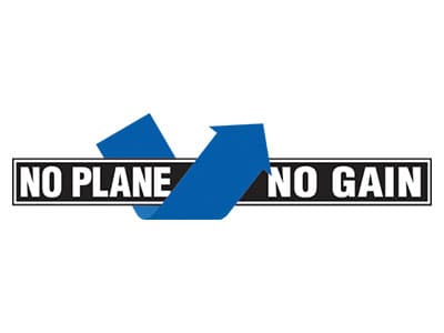 NO PLANE NO GAIN Logo